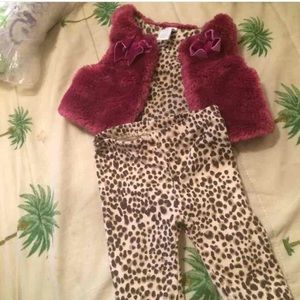 2pc baby fur outfit
