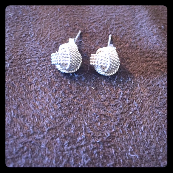 💎Knotted Sterling Silver Earrings💎