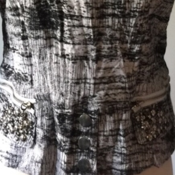 ALBERTO MAKALI EMBELLISHED BLAZER JACKET - Picture 7 of 13