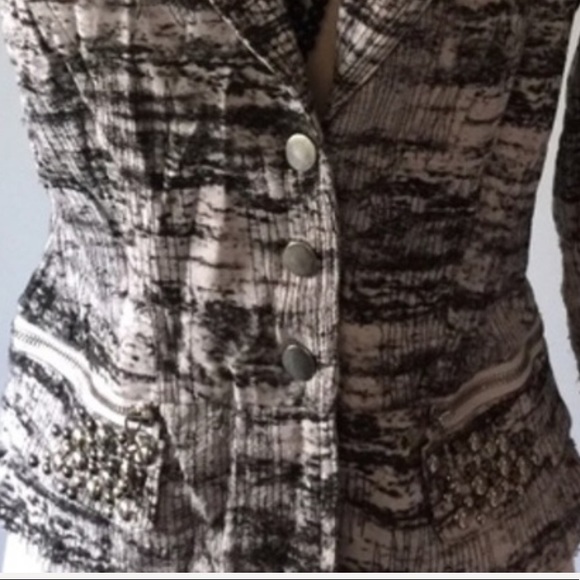 ALBERTO MAKALI EMBELLISHED BLAZER JACKET - Picture 8 of 13