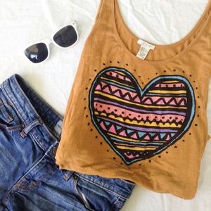 Forever 21- Aztec heart tank