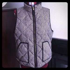 JCrew Chevron Puffer Vest