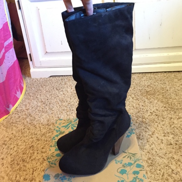 Black Suede Boots
