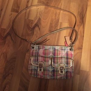 Pastel, Plaid Coach crossbody