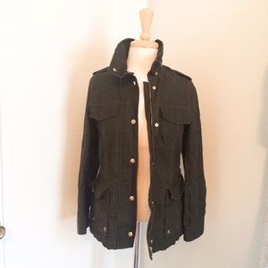H&M military jacket with brass details.