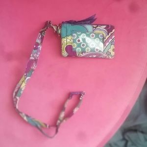 Vera Bradley lanyard and id holder