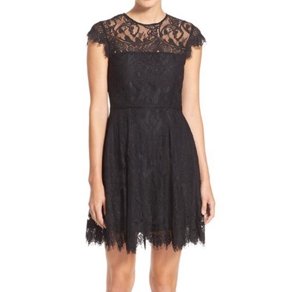 bb dakota black lace dress