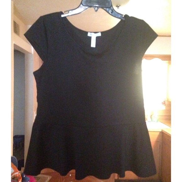 Ambiance Tops - 🚫SOLD!🚫Black Peplum Top ❤️