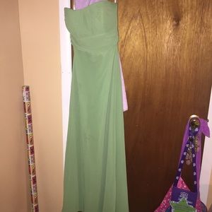 Green bridesmaid dress