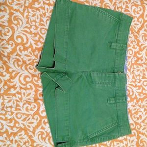 Green shorts