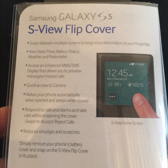 Samsung Galaxy S5 S-View flip cover. - Picture 3 of 4