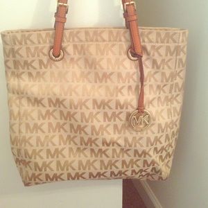 Michael Kors large tote! Fair condition!