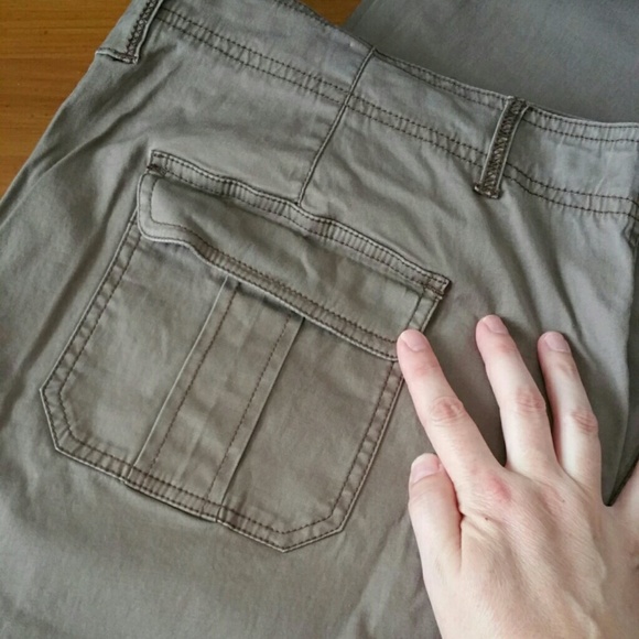 Maternity Mocha Khaki Pant - Picture 3 of 4