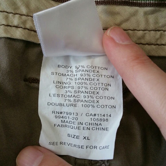 Maternity Mocha Khaki Pant - Picture 4 of 4