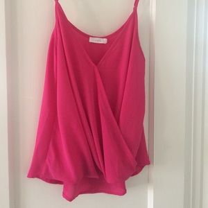 Pink high-low tank
