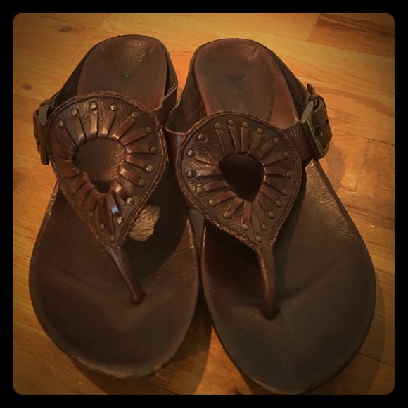 Frye brown leather sandals