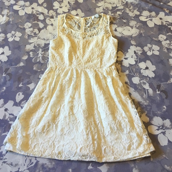 Cream lace dress