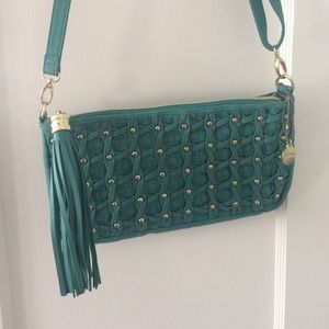 Teal crossbody bag