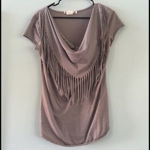 Women's fringe top