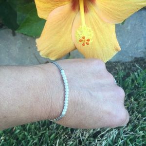 Stella & Dot Wisdom Pearl Adjustable Bracelet