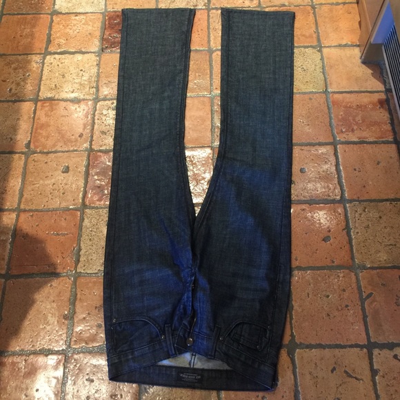 Dry Aged Denim designer dark wash jeans size 27