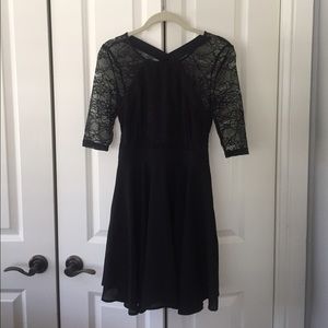 Black Lace Cocktail Dress- size Small.