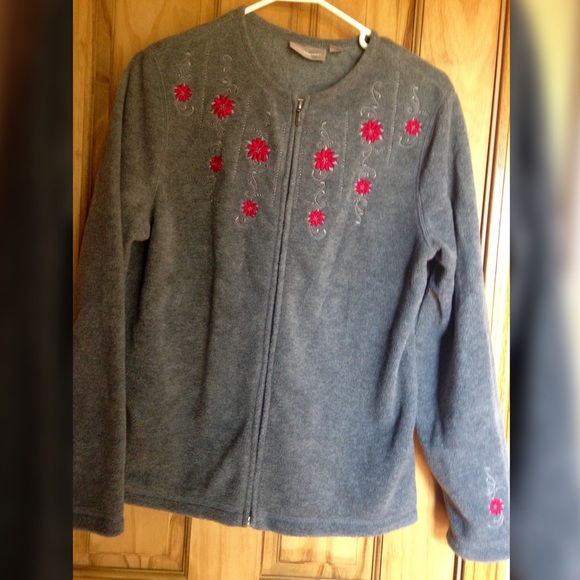 Cute Christmas Zip Up Fleece Cardigan
