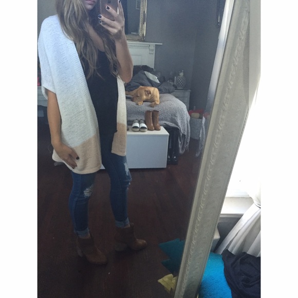 White & beige cardigan - Picture 3 of 3