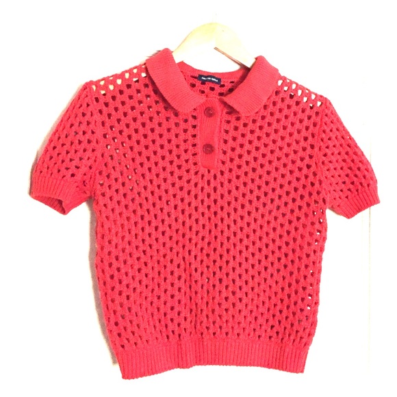 Orange crochet top from American Apparel