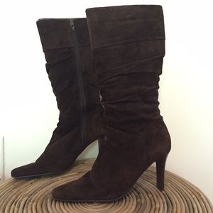 Alfani Brown Suede Knee High Boots
