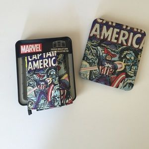 Marvel comics Captain America wallet NWT