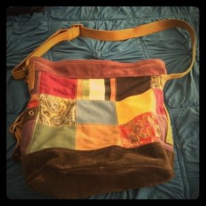 Lucky Brand patch cross body