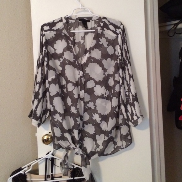 Floral sheen shirt from Lane Bryant - Picture 1 of 1