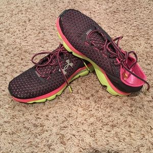 Under Armour running shoes.