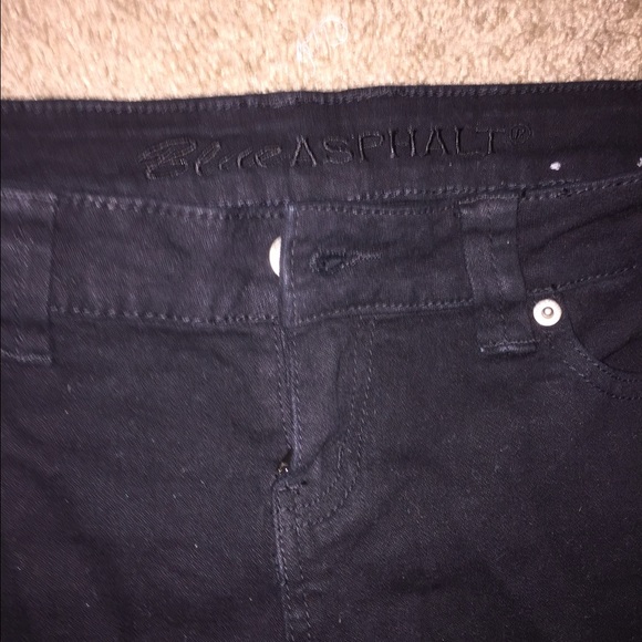Blue asphalt Black skinny jeans!