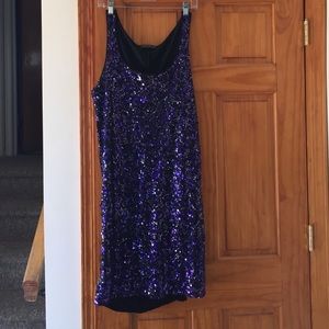 Sparkly Purple Mini Dress