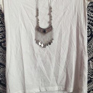 || black and silver necklace ||