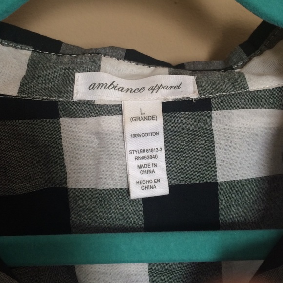 Checkered button down - Picture 3 of 3