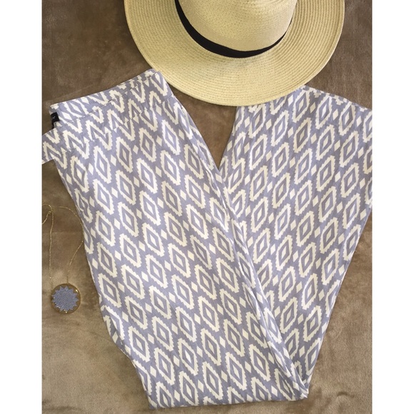Printed Linen Pants