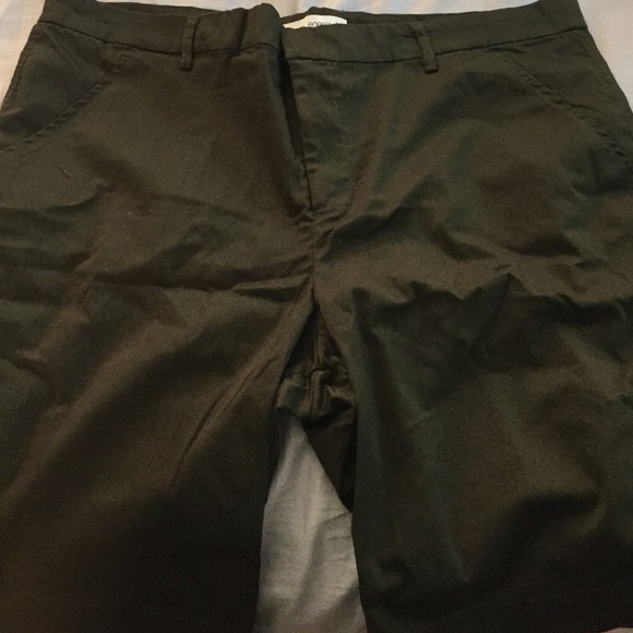 Olive green Bermuda shorts