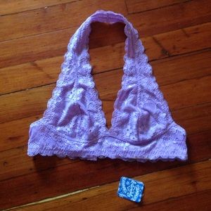 Free People Galloon Lace Halter Bra