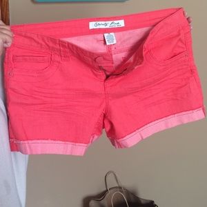 Coral pink jean shorts size 13