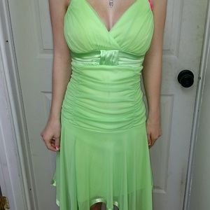 Green homecoming dress