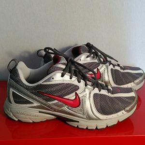 Grey, Burgundy & Pink Running shoes