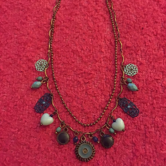 Vintage rustic chained necklace