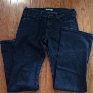 Levi's 345 boot cut dark wash jeans
