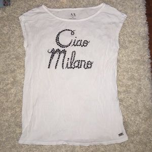 White Armani Top