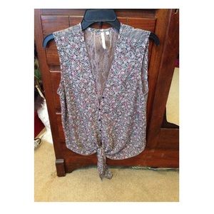Petticoat Alley floral lace vest.