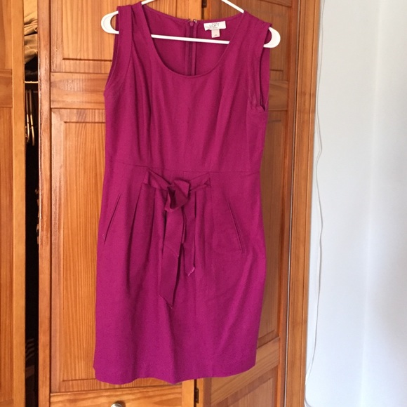 Berry pink dress - size 4 Petite