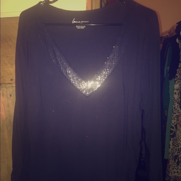 Blue long sleeve top by Lane Bryant